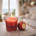 Bougie artisanale parfum de Grasse  Pomme d'Amour, envoutante et gourmande