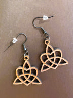 Boucles d'oreilles Noeud Triquetra & Coeur