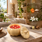 🕯️Invoquez la magie de l'automne dans votre rituel quotidien : Bougie Citrouille Grand Format