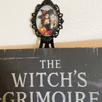 Marque-page Victorien couleur Noire & Cabochon Verre style Whimsigoth